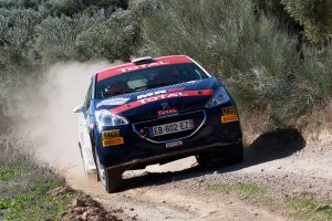 Jan Solans y Mauro Barreiro en el Rally de Granada 2018