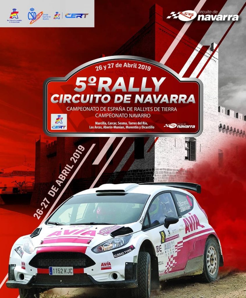 cartel rally circuito de navarra 2019