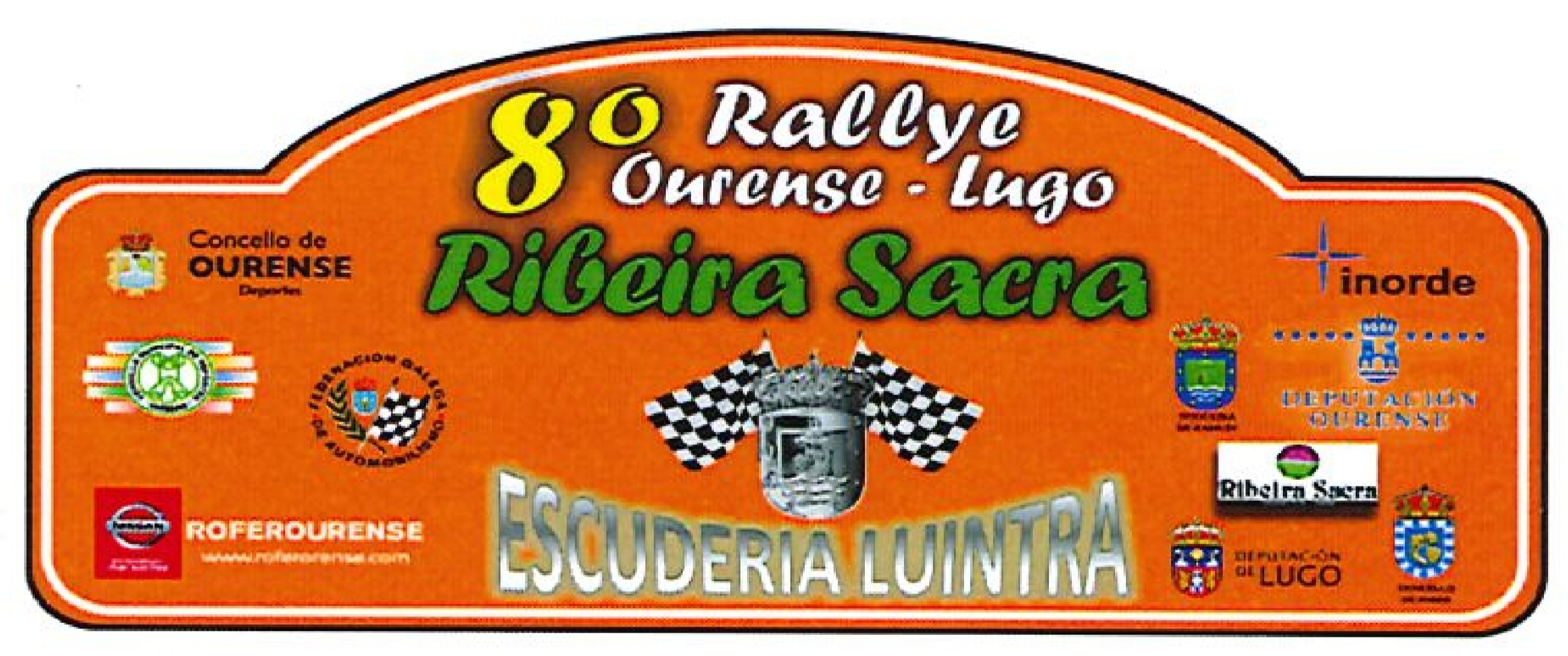 Placa Rally Ribeira Sacra 2019