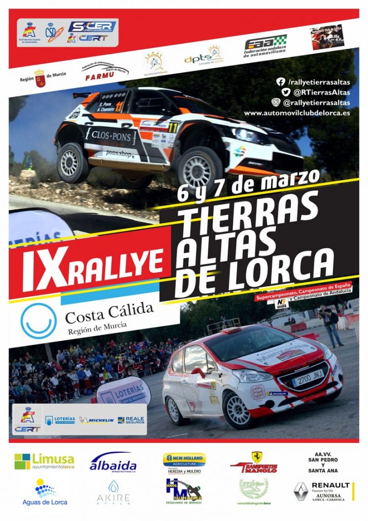 Cartel Rally Tierras Altas de Lorca 2020