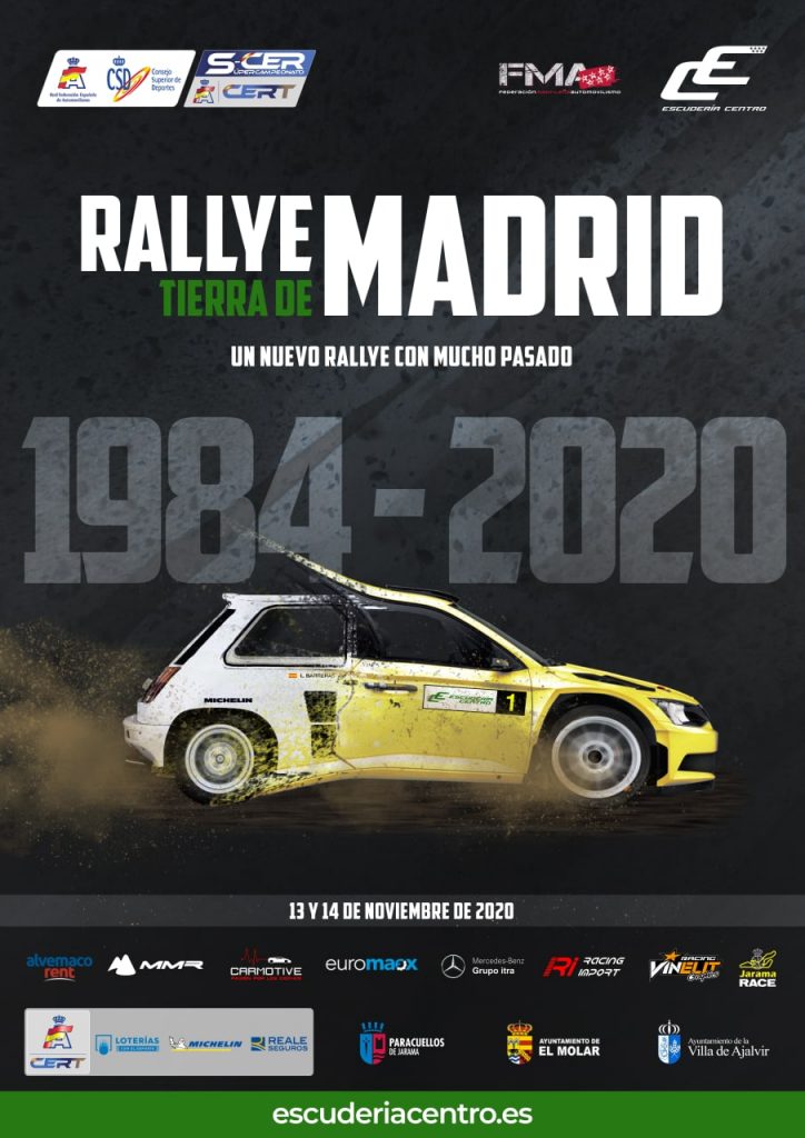 Cartel Rally de Madrid de Tierra 2020
