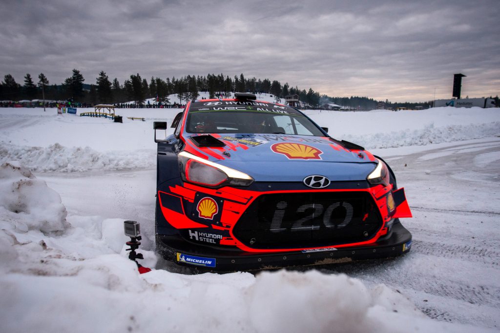 Neuville en el Rally de Suecia 2019