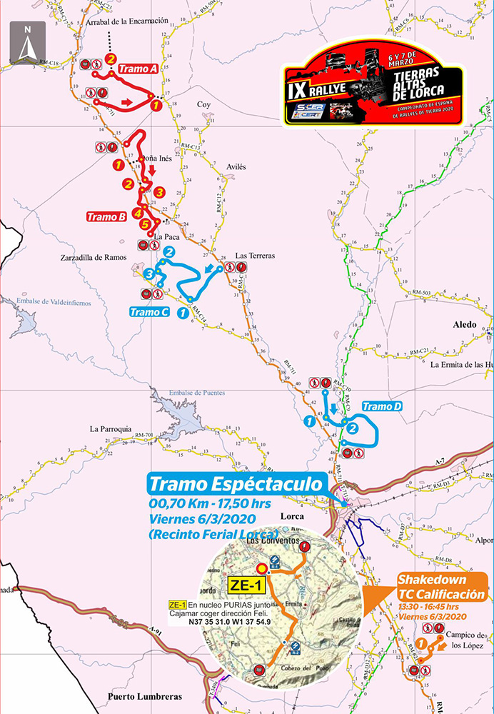 Mapa General Tramos Lorca 2020