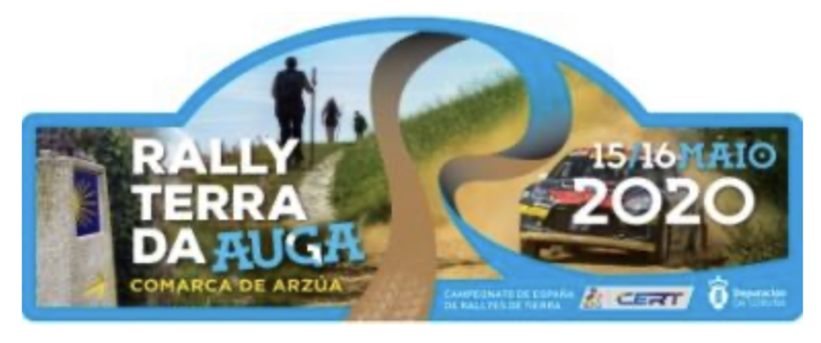 Placa Rally Terra da Auga 2020