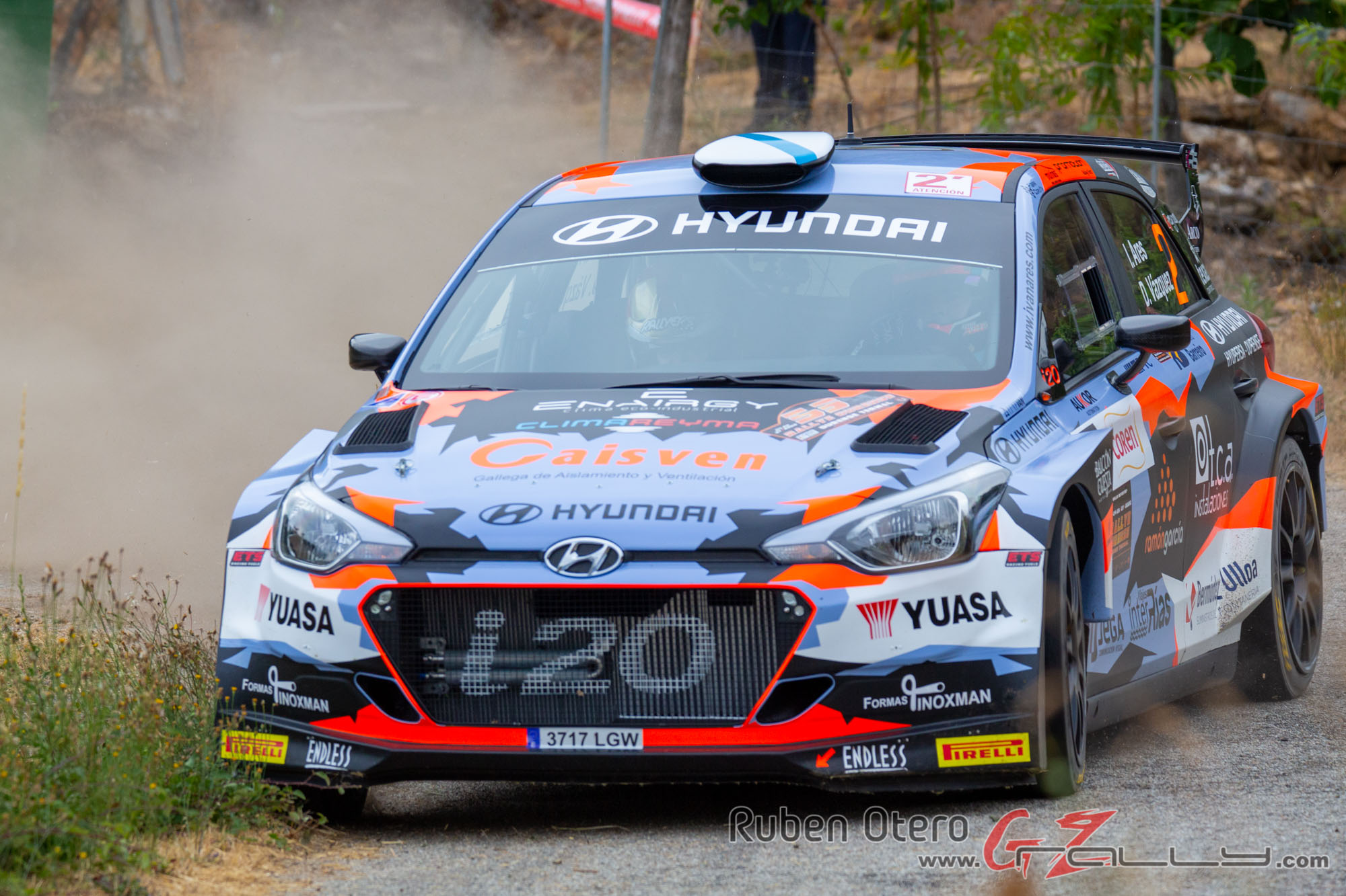 Ivan Ares en el Rally de Ourense 2020