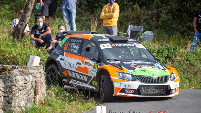 Luis Vilariño en el Rally de Ferrol 2020