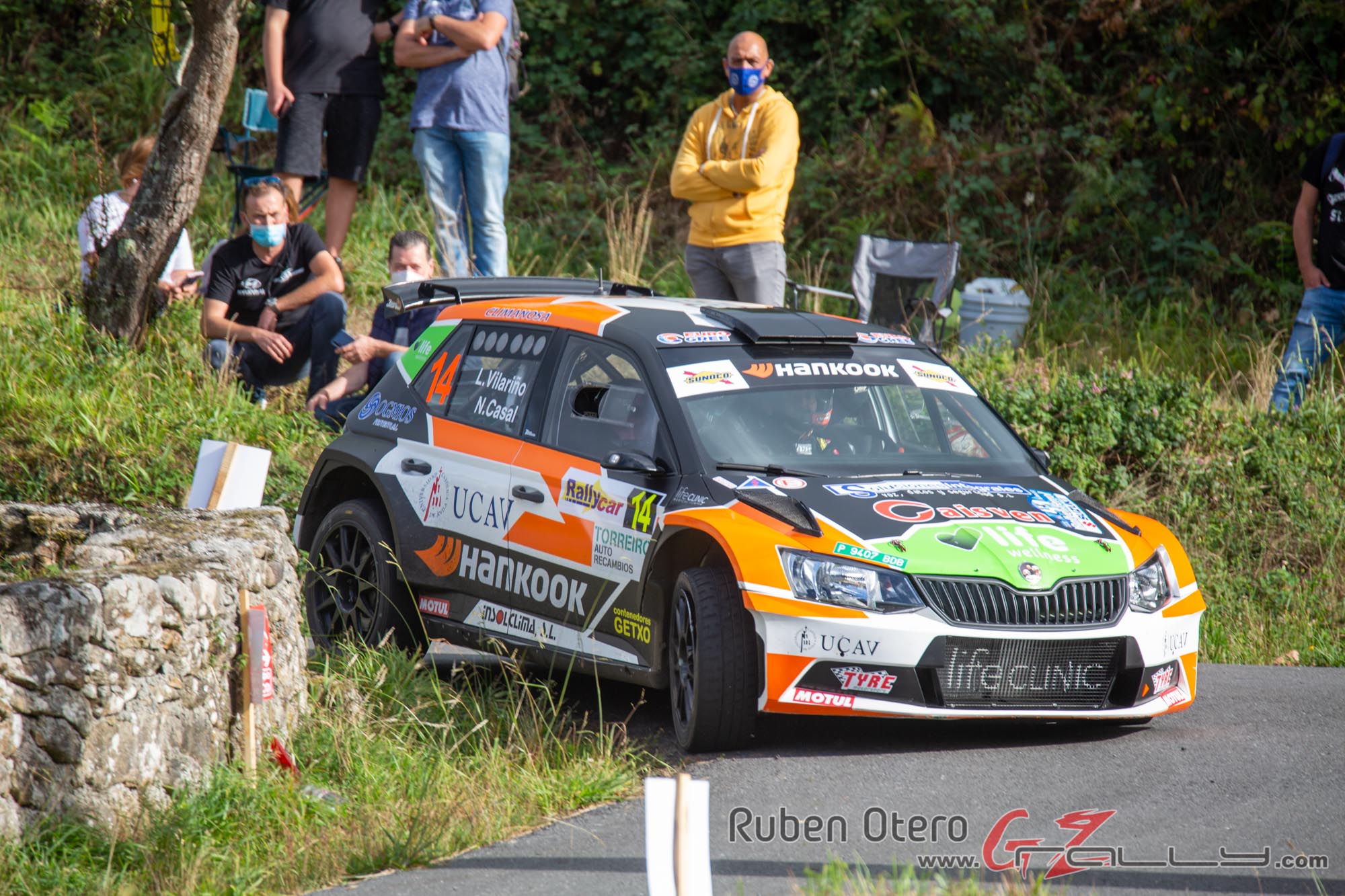 Luis Vilariño en el Rally de Ferrol 2020