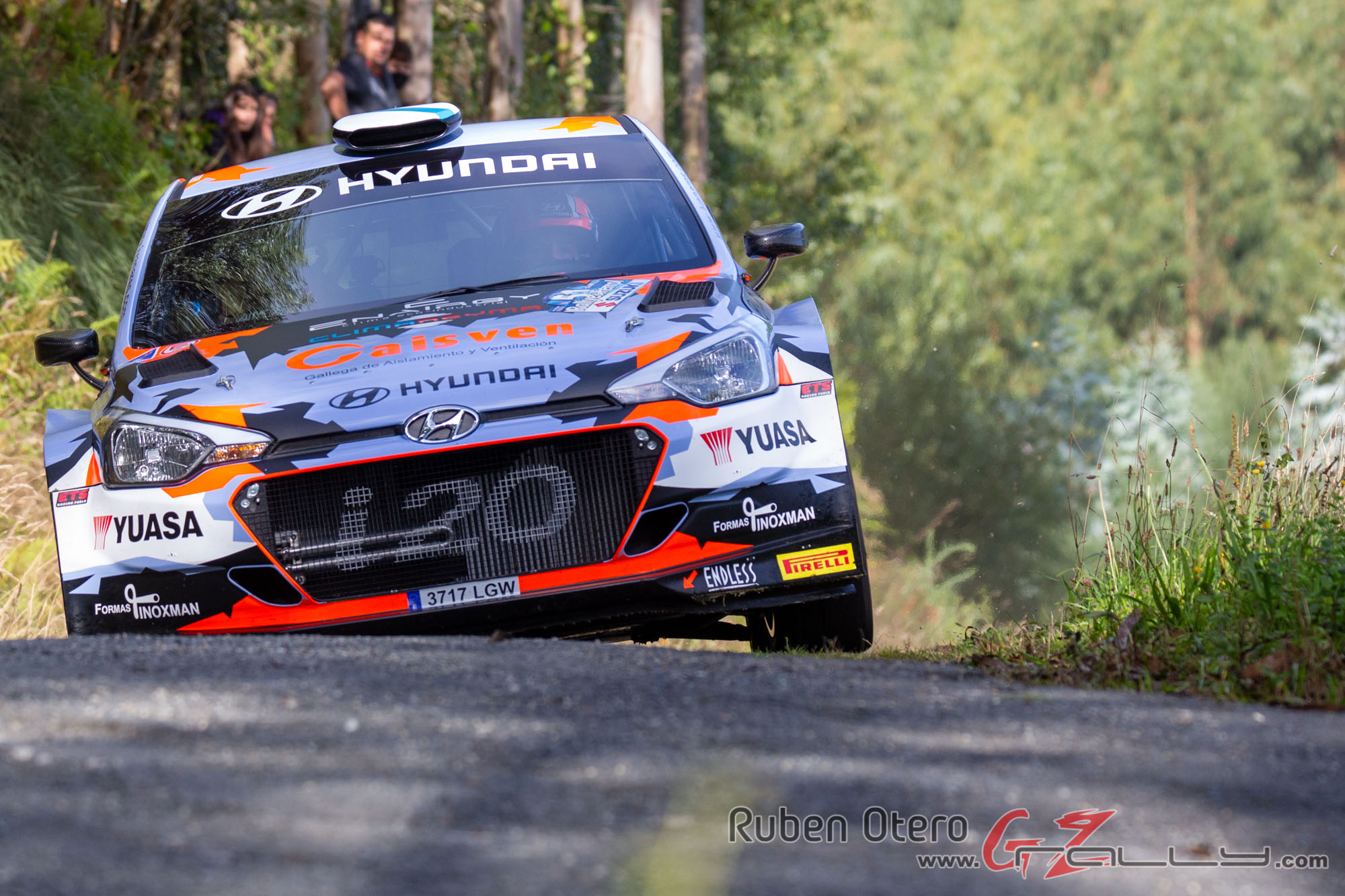 Ivan Ares en el Rally de Ferrol