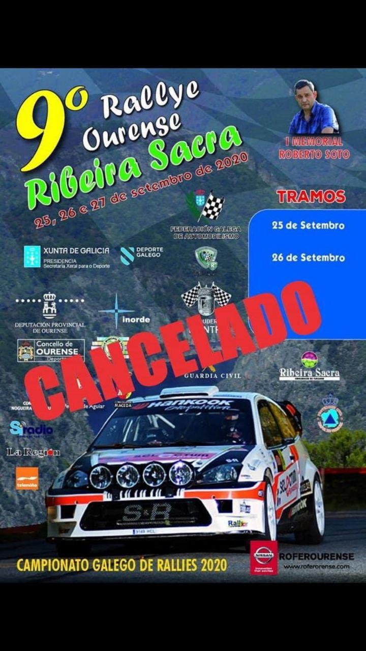 Cartel Rally Ourense Ribeira Sacra