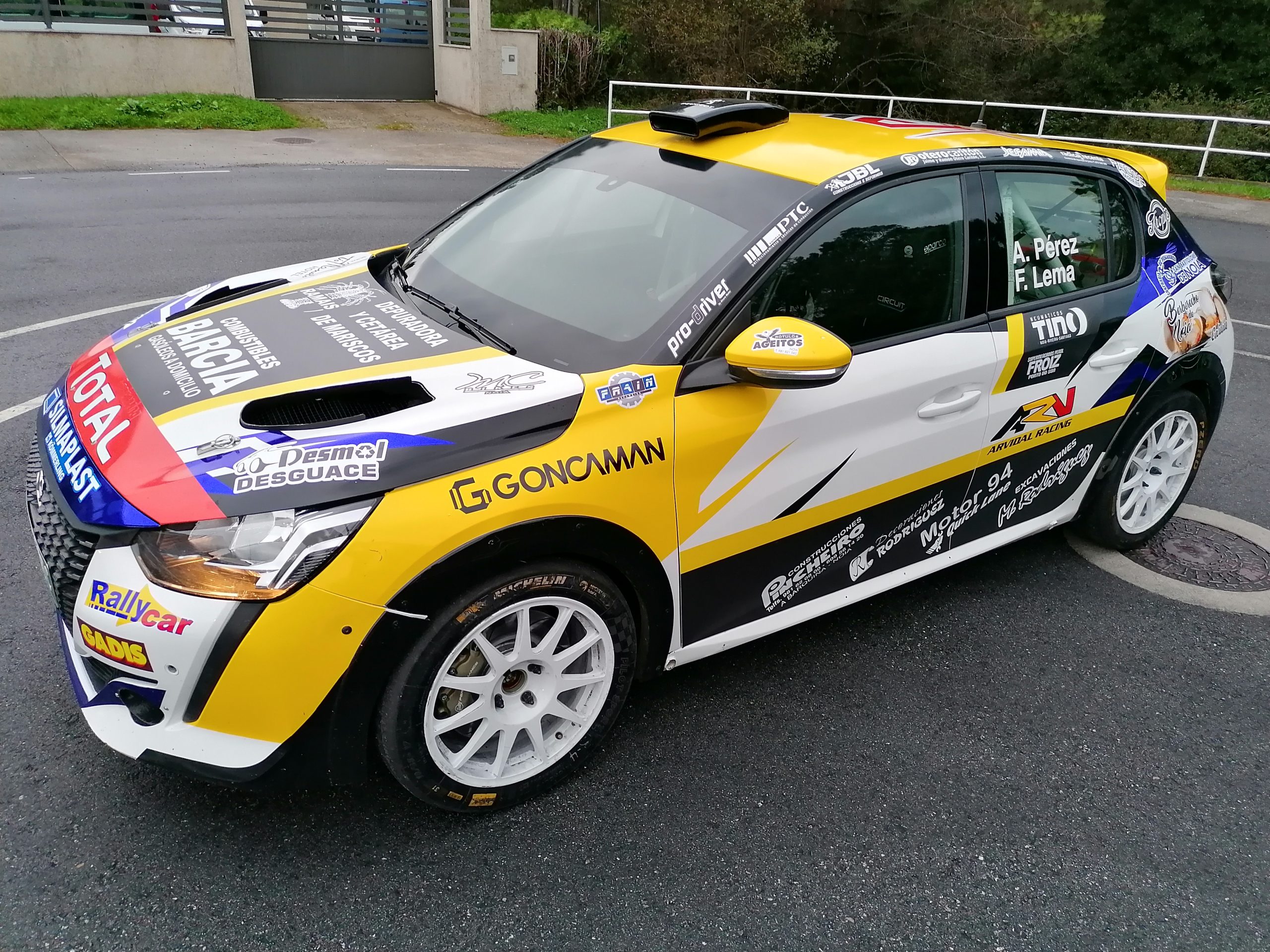 Alvaro Perez en el Rally Princesa de Asturias