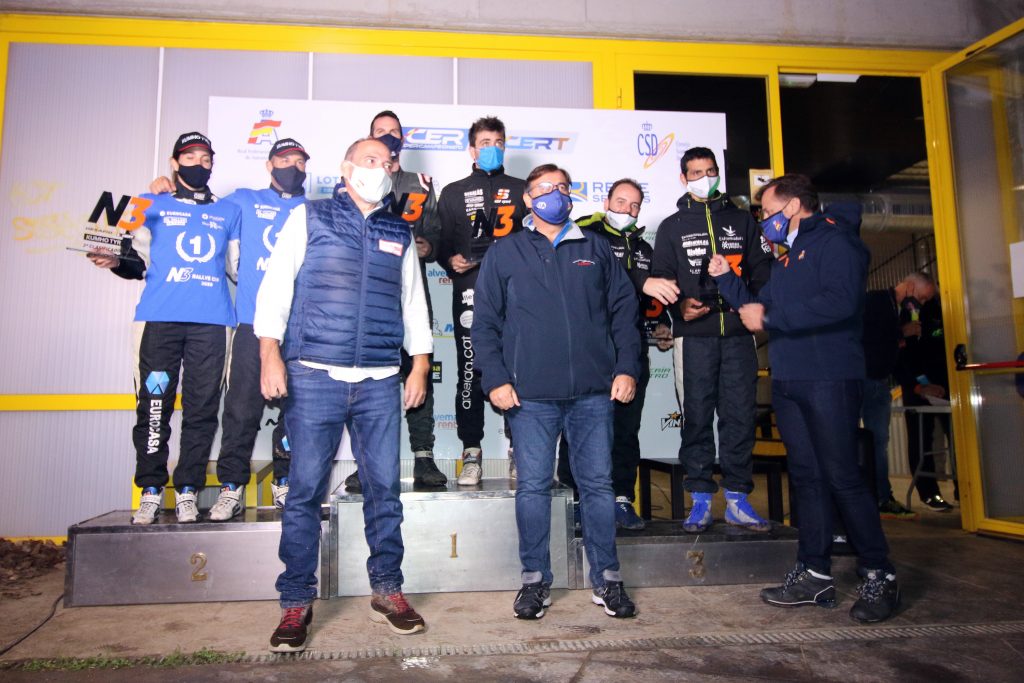 Podium desafío Kumho N3 en el Rally de Madrid de Tierra 2020