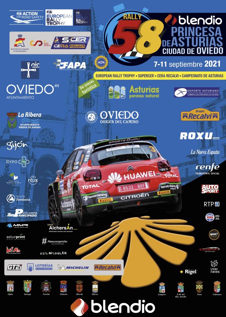 Cartel Rally Princesa de Asturias 2021