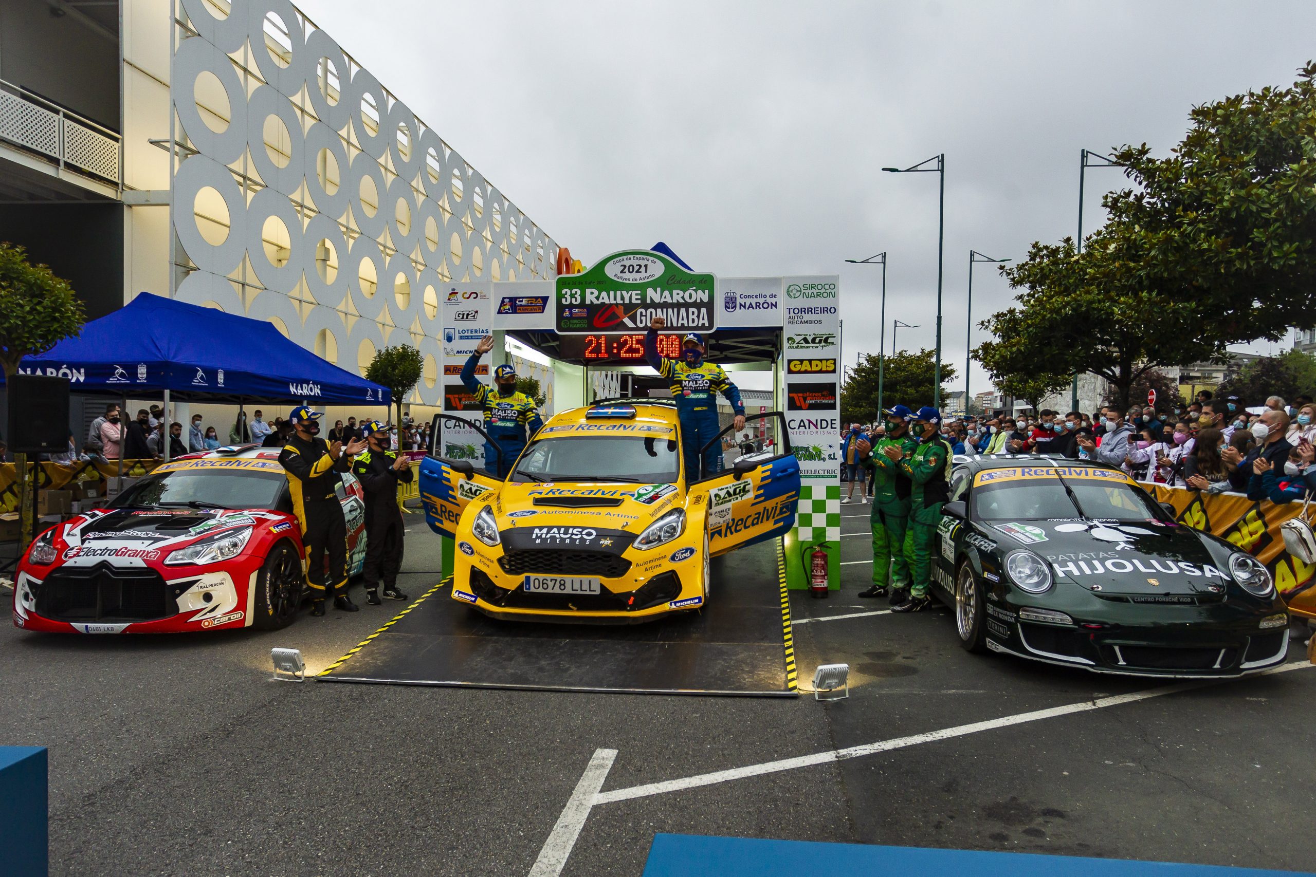 Triplete de Michelin en el Rally de Naron 2021