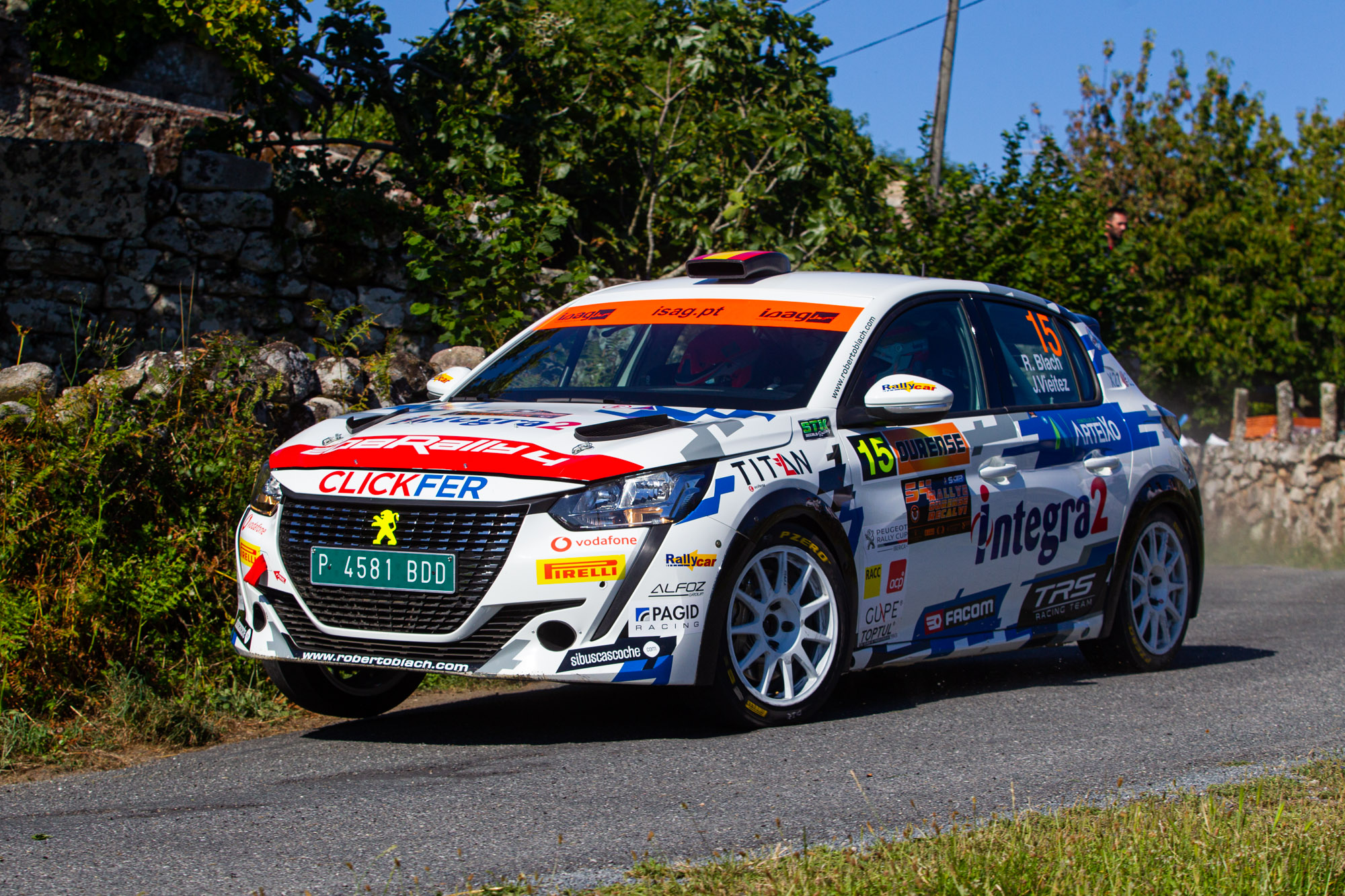 Roberto Blach en el Rally de Ourense 2021