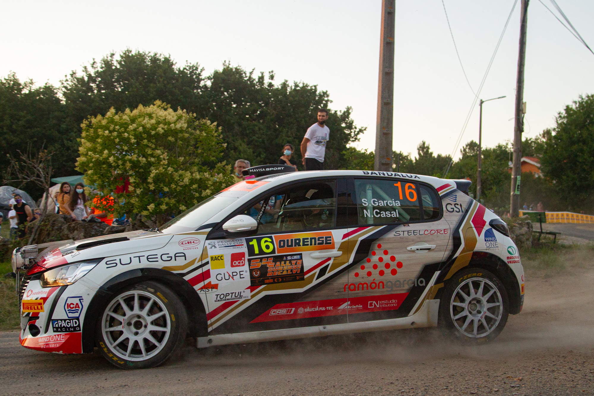 Santi García en el Rally de Ourense 2021