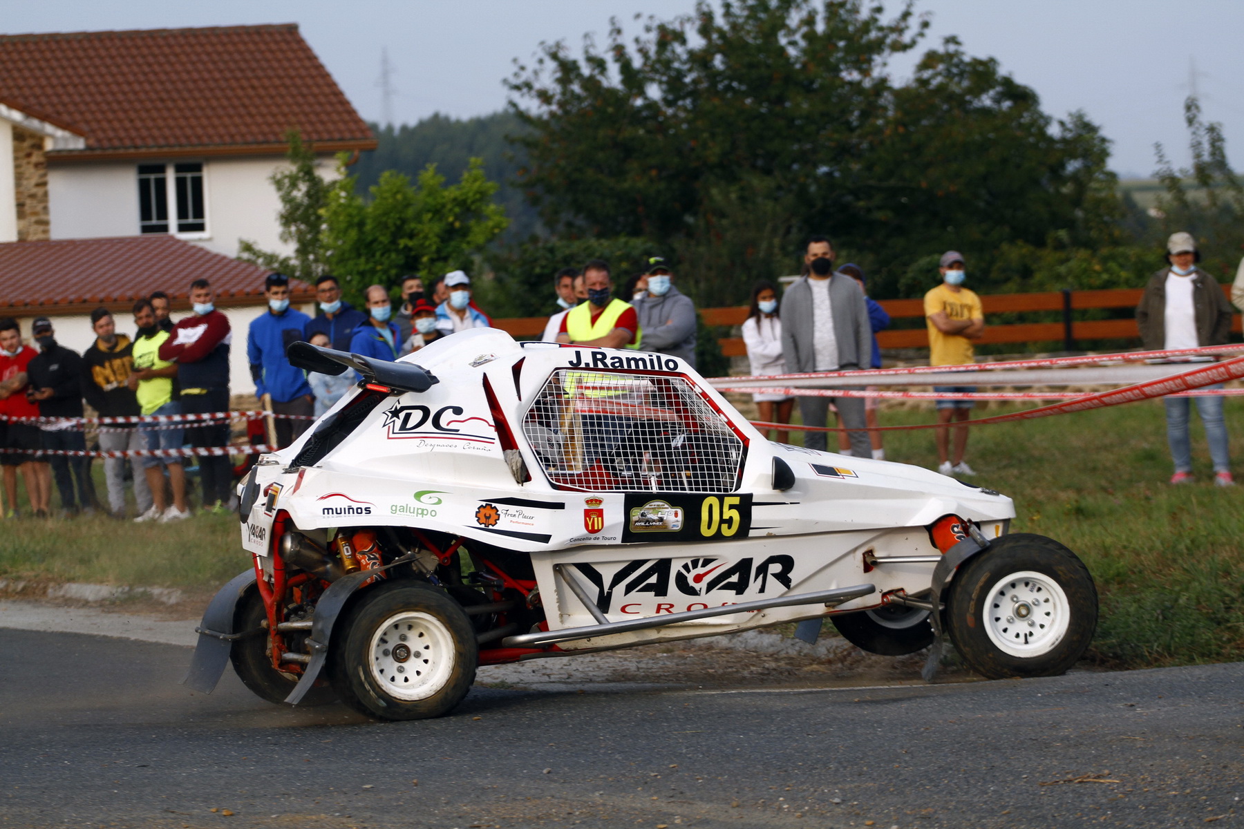 Javier Ramilo en el Rallymix de Touro