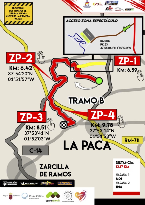 Tramo B Rally Tierras Altas de Lorca 2022