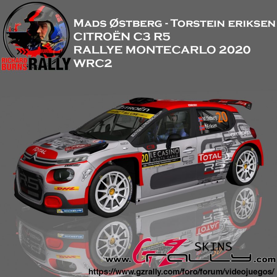 Mads Ostberg - Torstein Eriksen Citroën C3 R5 WRC2 2020