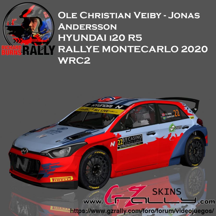 Ole Christian Veiby - Andersson Jonas  Hyundai I20 R5 WRC2 2020