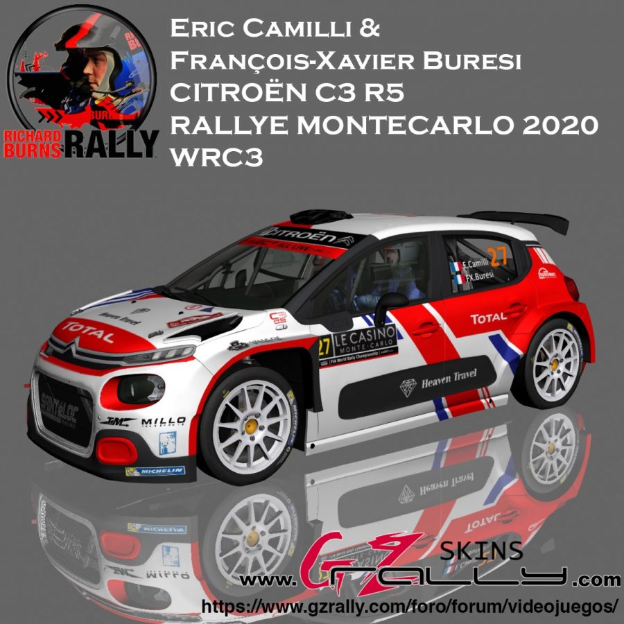 Eric Camilli - François-XavierBuresi Citroën C3 R5 WRC3 2020