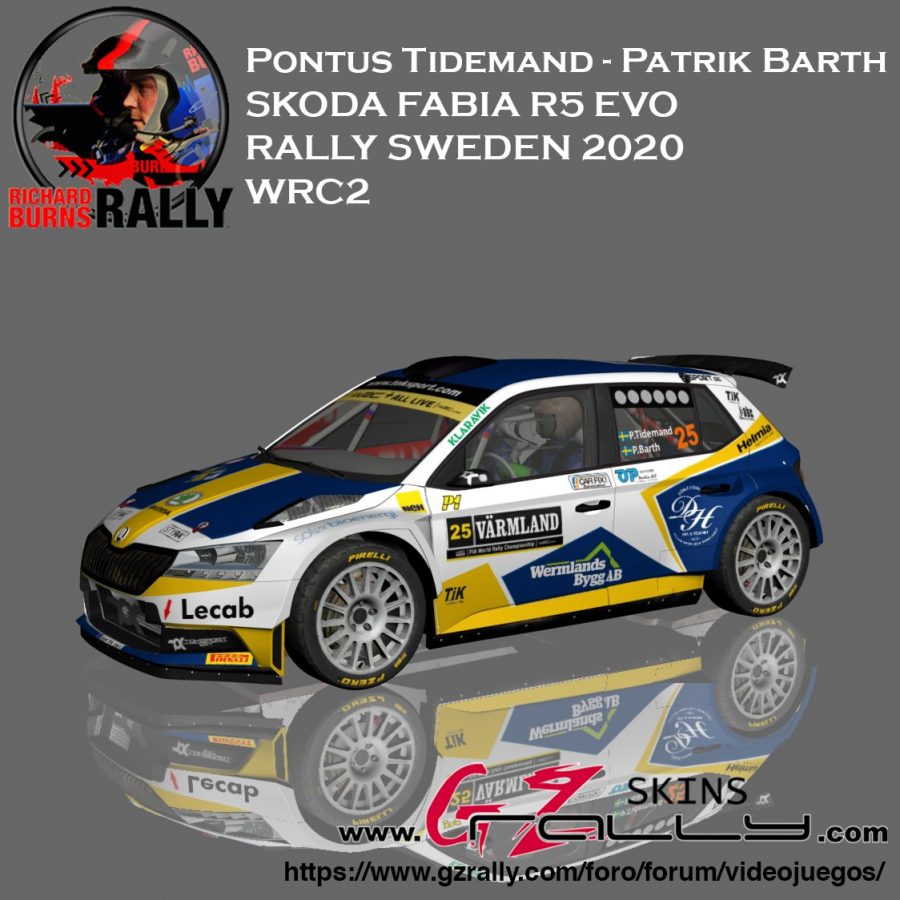 Pontus Tidemand - Barth Patrik Skoda Fabia R5 WRC2 2020
