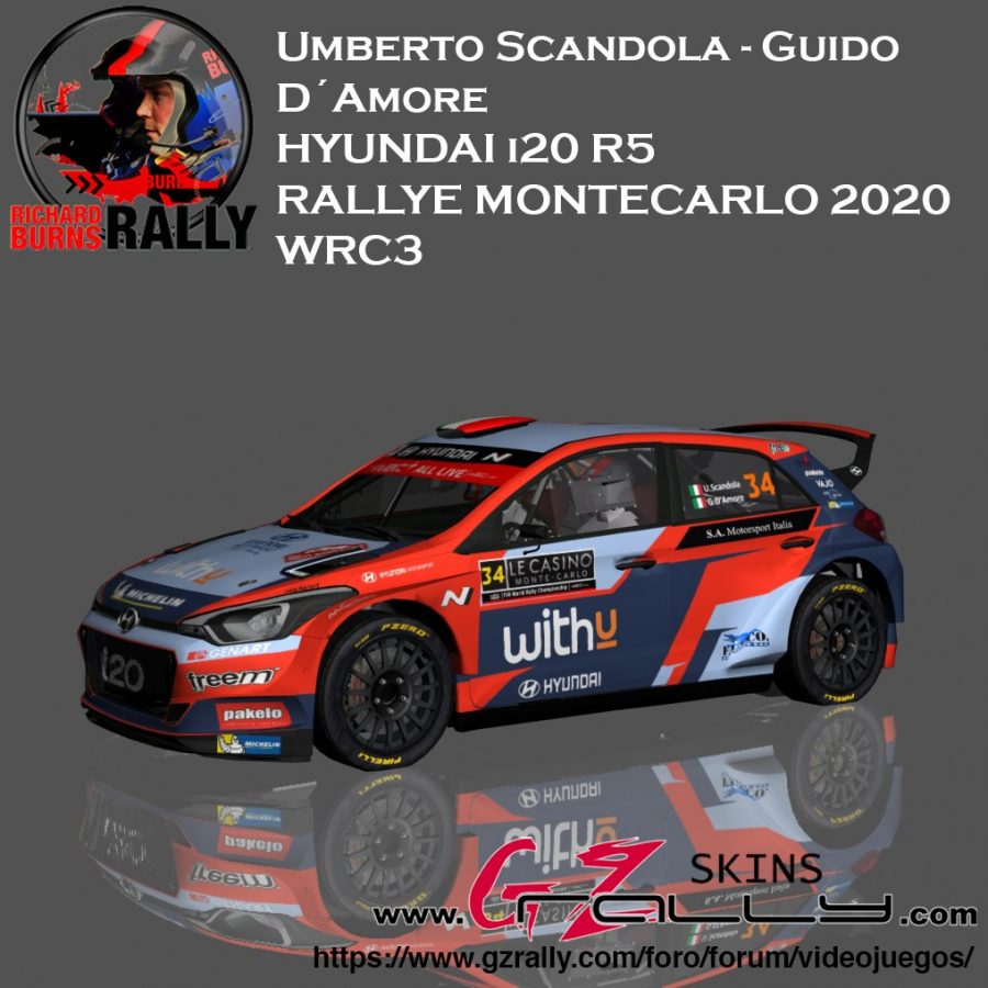 Umberto Scandola - Guido D´Amore Hyundai I20 R5 WRC3 2020