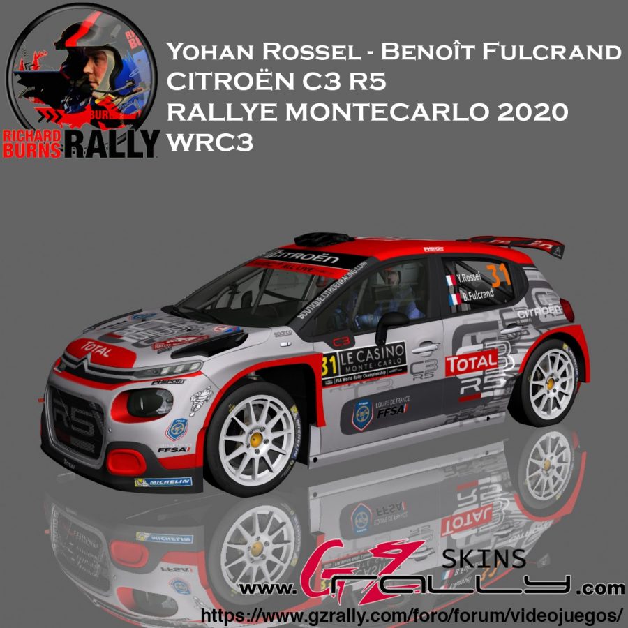 Yohan Rossel - Benoit Fulcrand Citroën C3 R5 WRC3 2020